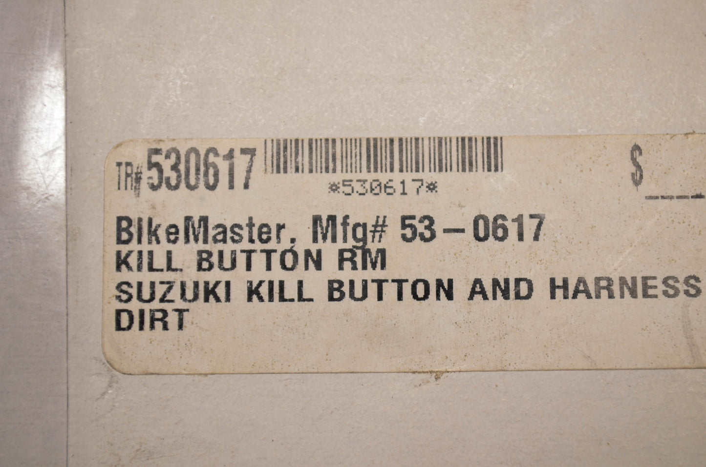 New Bike Master Kill Switch Suzuki NOS