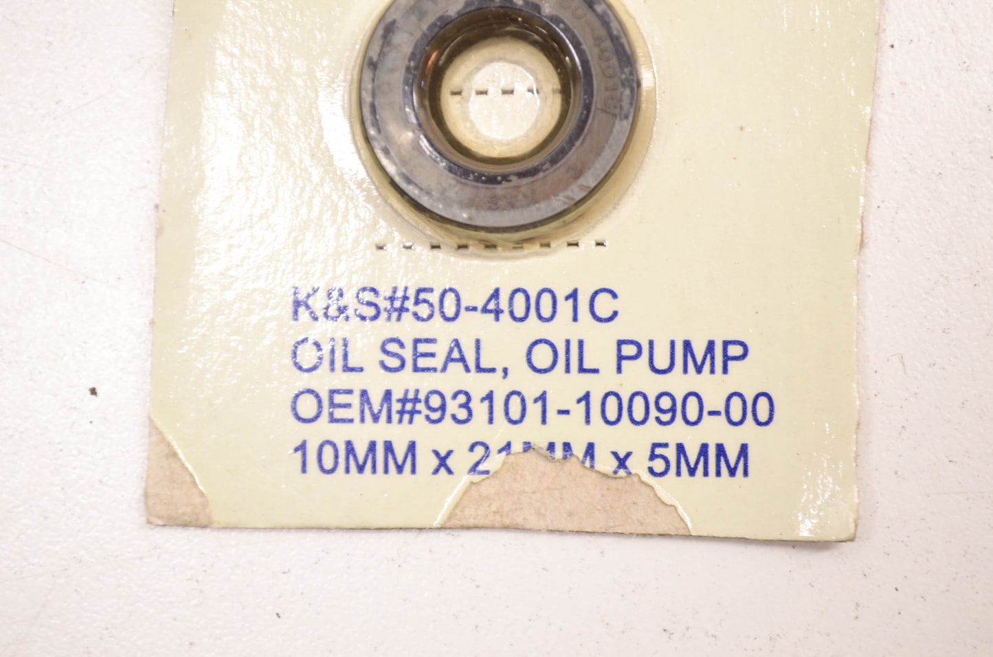 New K&S Oil Pump Oil Seal 10x21x5mm NOS