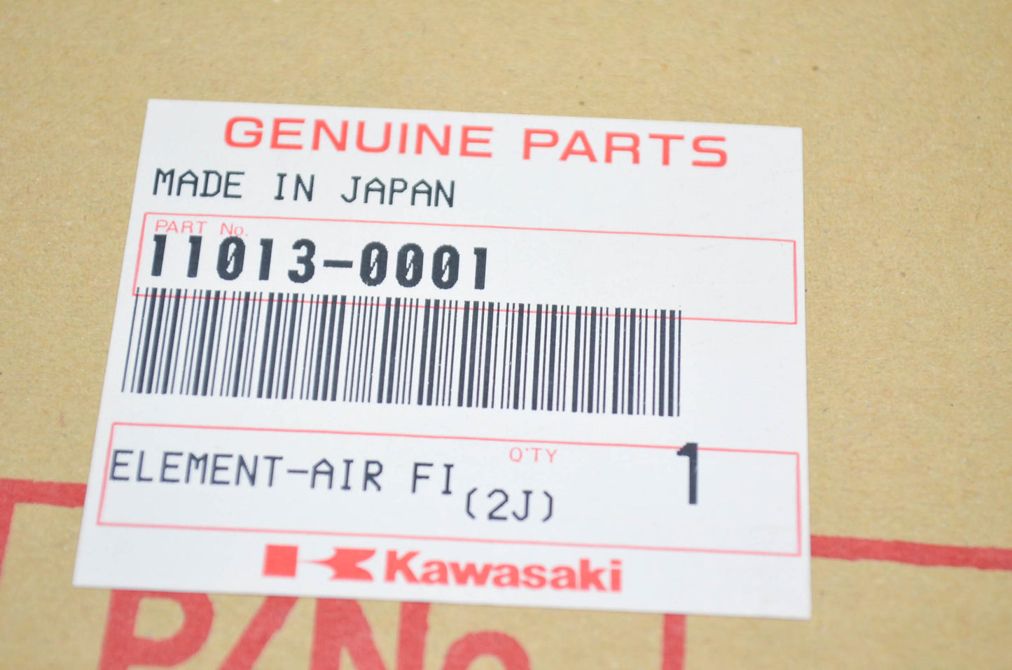 OEM Kawasaki 11013-0001 Air Filter Element NOS