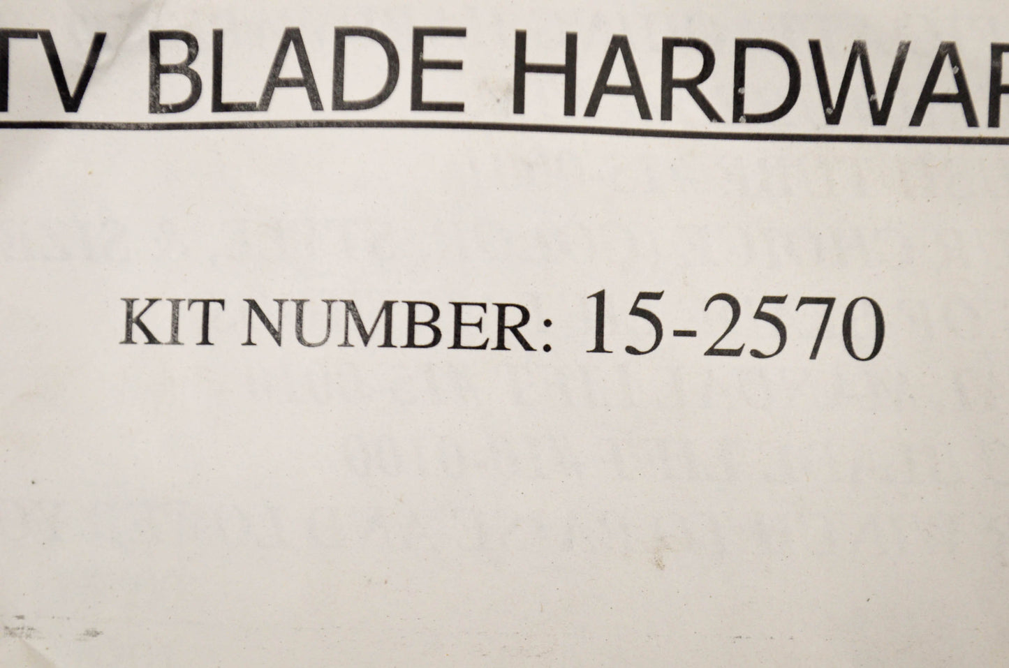 Plow Blade Mounting Kit Kawasaki Prairie NOS