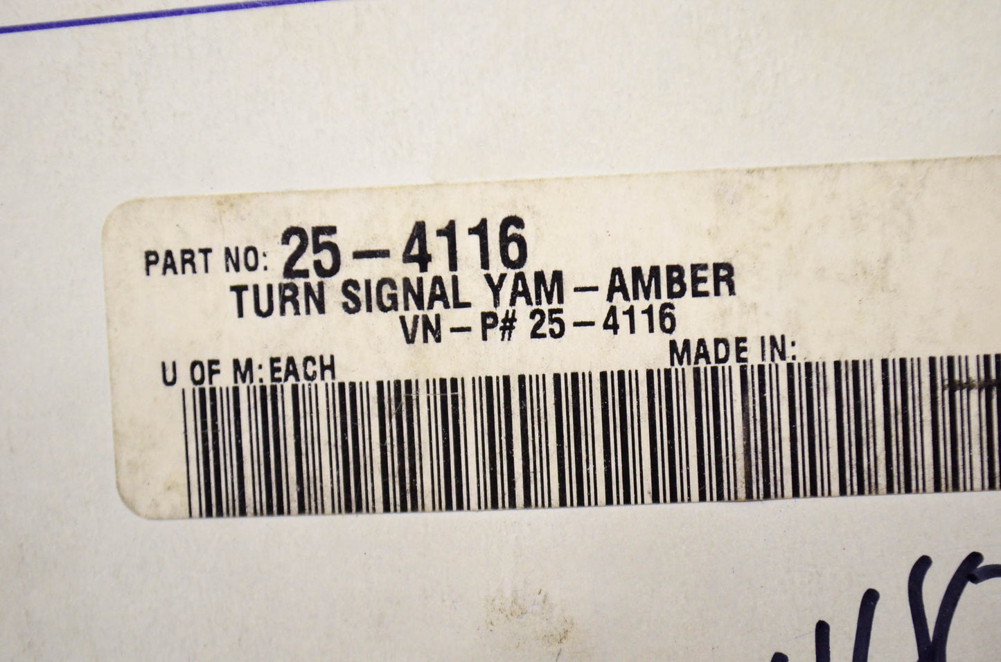 Bike Master 25-4116 Turn Signal Amber NOS