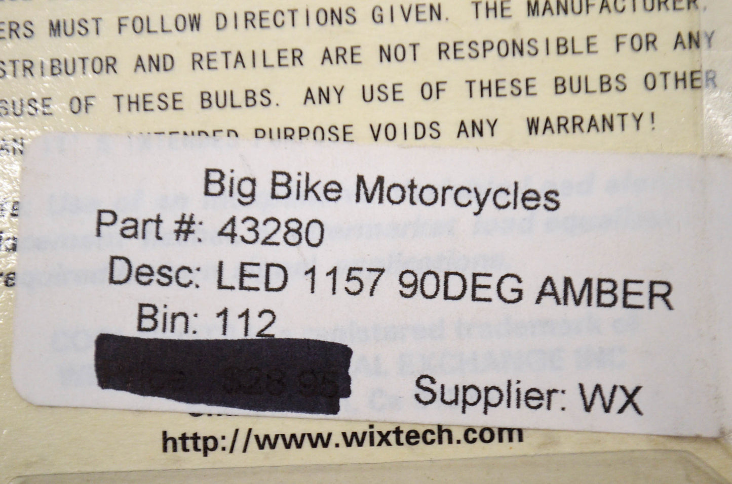 Wixtech Cool Spots 43280 Right Angle Mount Led Bulb NOS