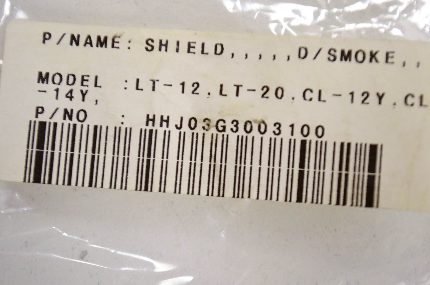 HJC HHJ03G3003100 , 856-205 Dark Smoke Face Shield NOS