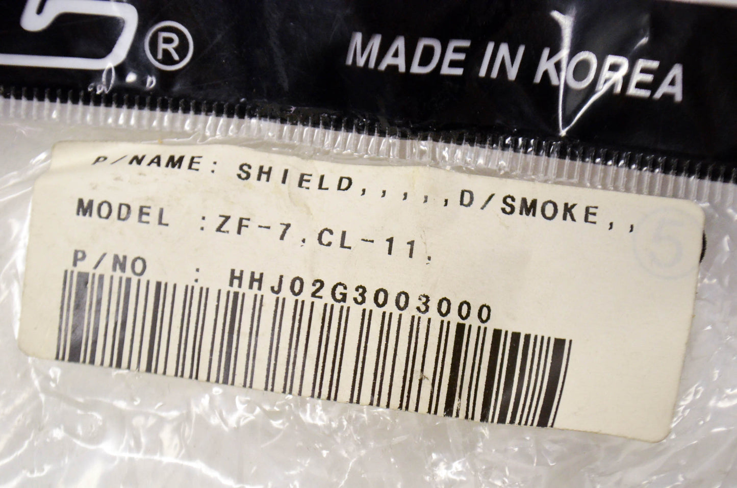 HJC HHJ02G3003000 , 806-205 Dark Smoke Face Shield NOS