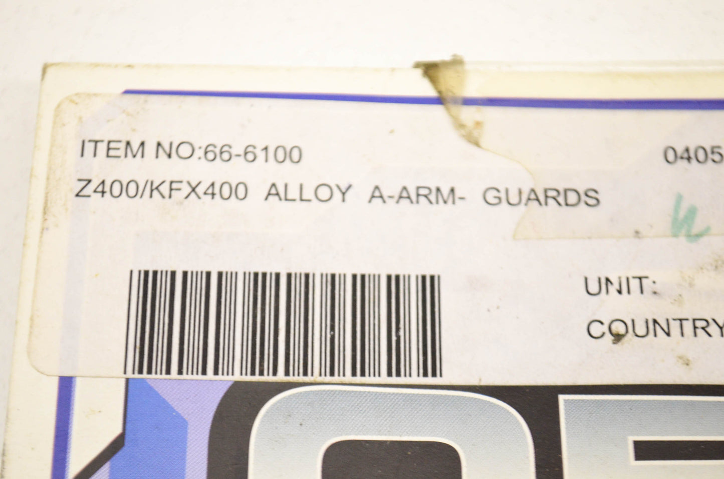 Alloy A-arm Guards Skid Plates 03-04 LTZ400 KFX400 NOS