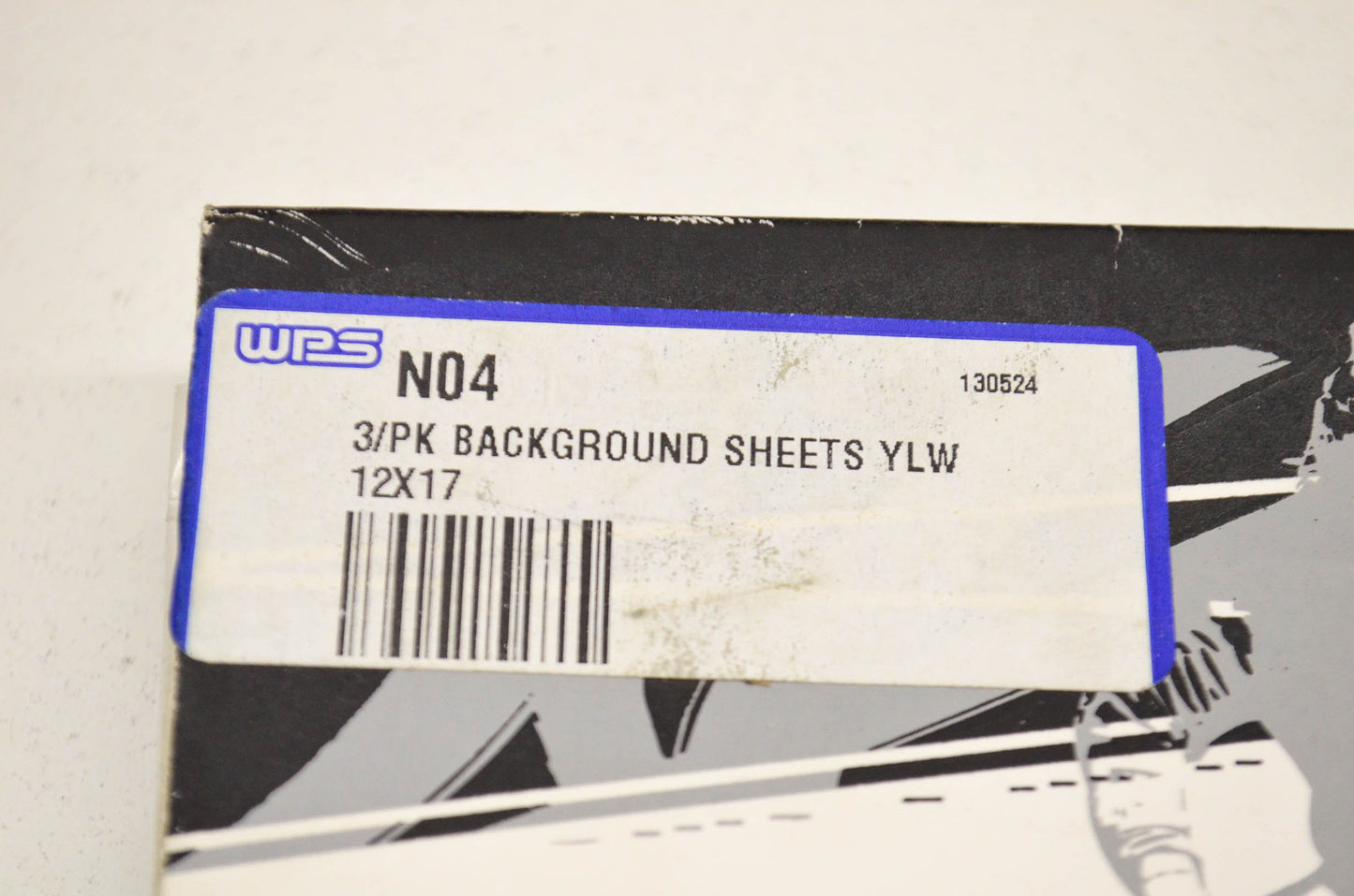 New N-Style Yellow Background Plate 12'x17' NOS