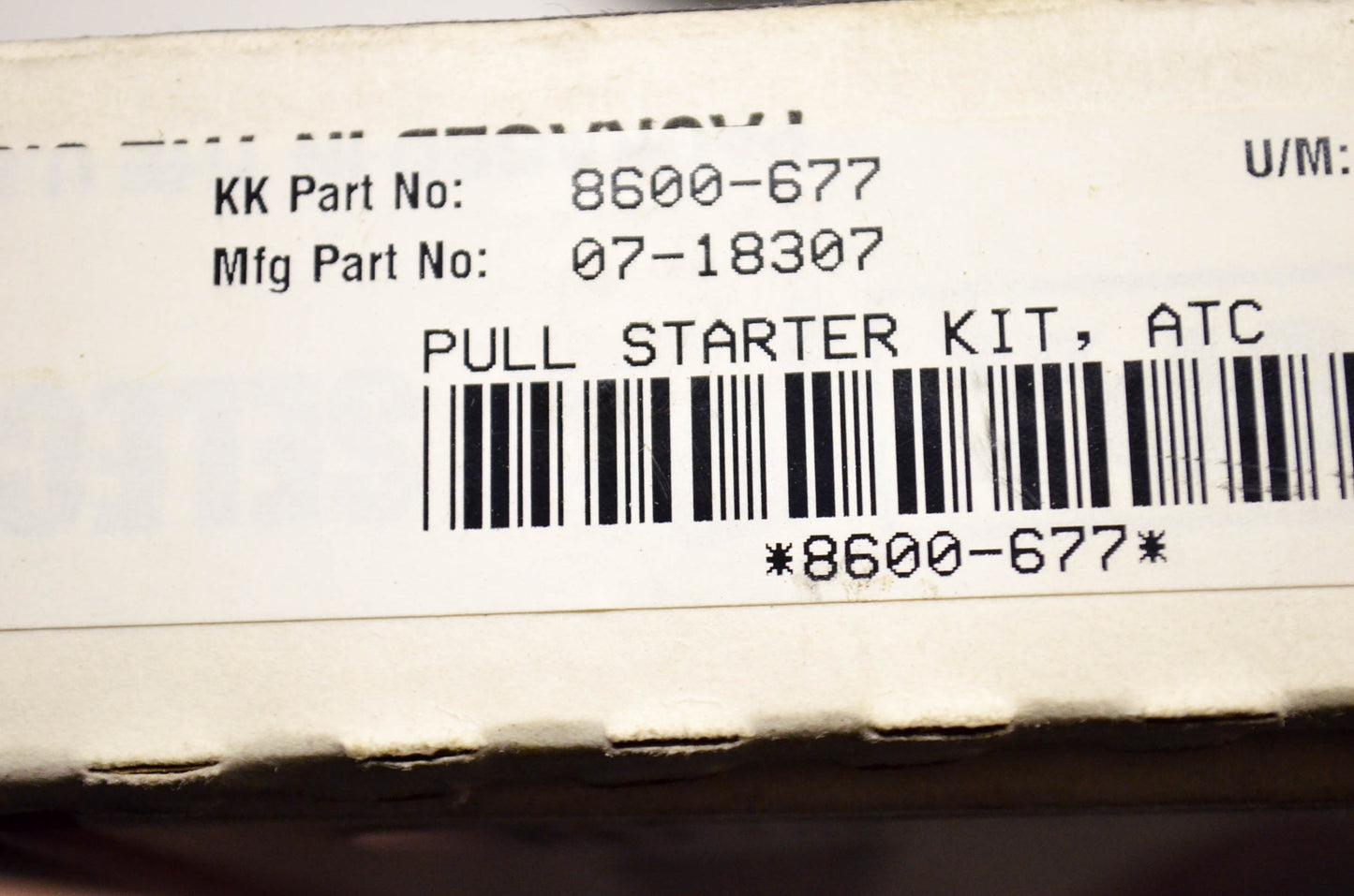 SPX 18307, 8600-677, 07-18307 Pull Starter Kit NOS
