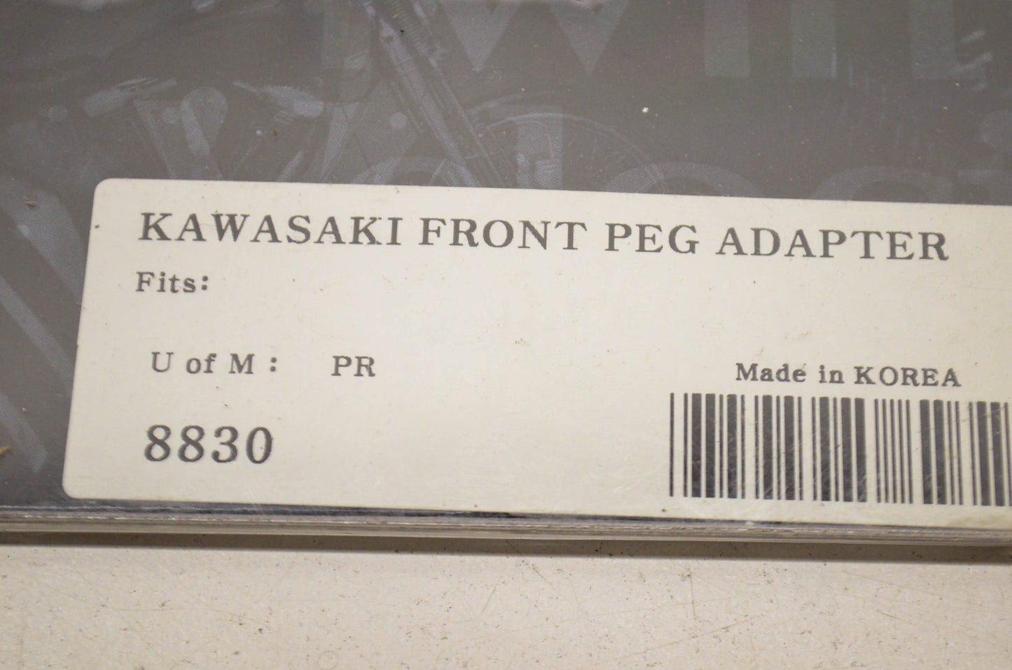 Kuryakyn 568-8830, 8830 Kawasaki Front Peg Adapter Kit NOS