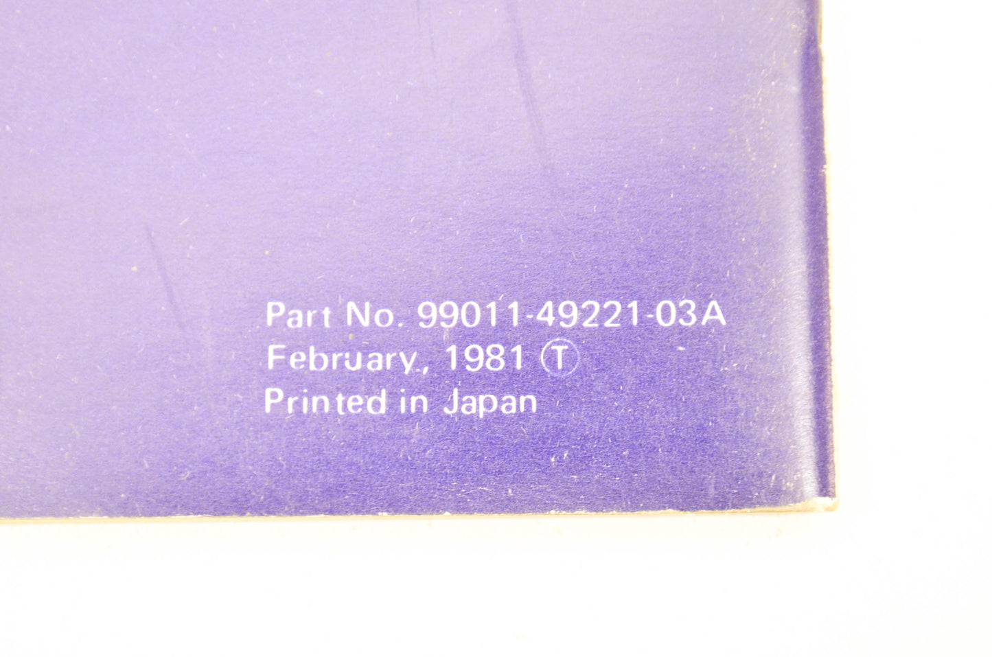 OEM Suzuki Owner's Manual GS1100E Suzuki GS1100E. NOS