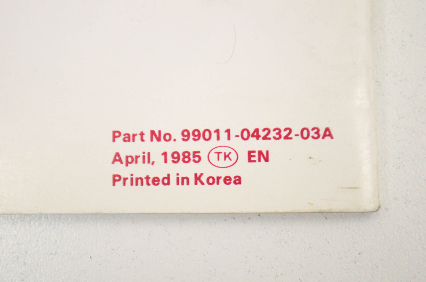 OEM Suzuki Owner's Manual LT50 Suzuki LT50. NOS