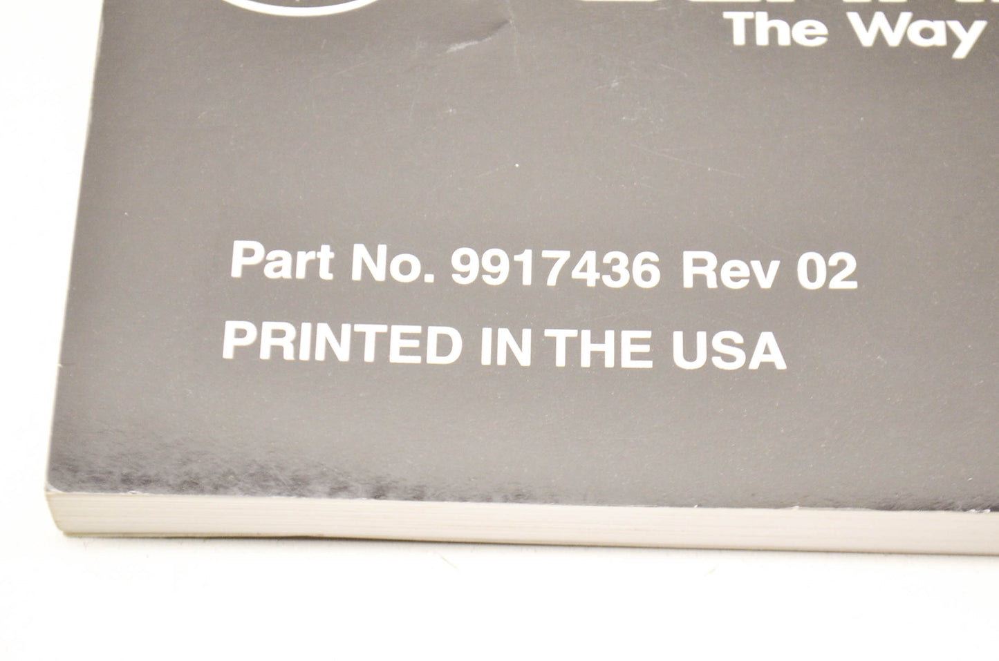 OEM Polaris 9917436 Owner's Manual 03 Snow NOS