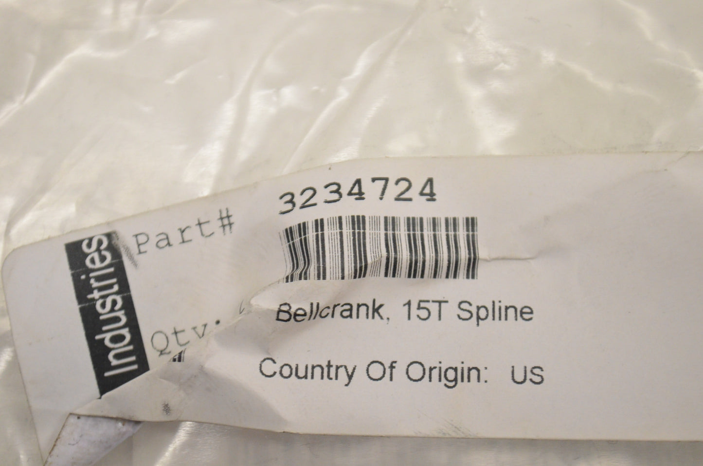 OEM Polaris 3234724 Bell Crank 15T Spline NOS