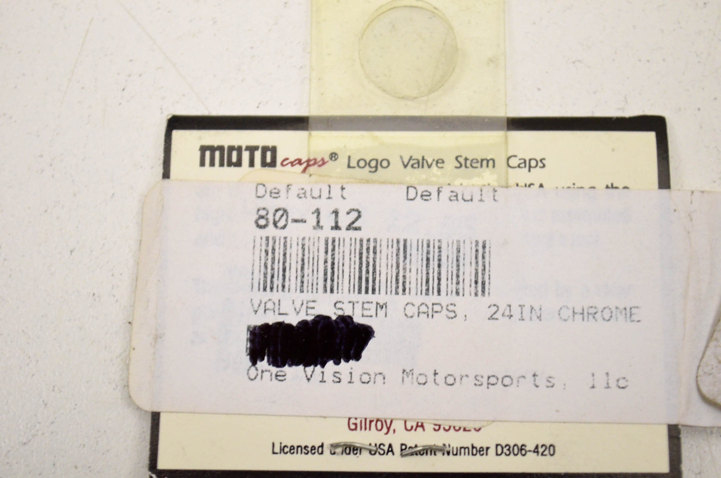 Logo Valve Stem Caps NOS