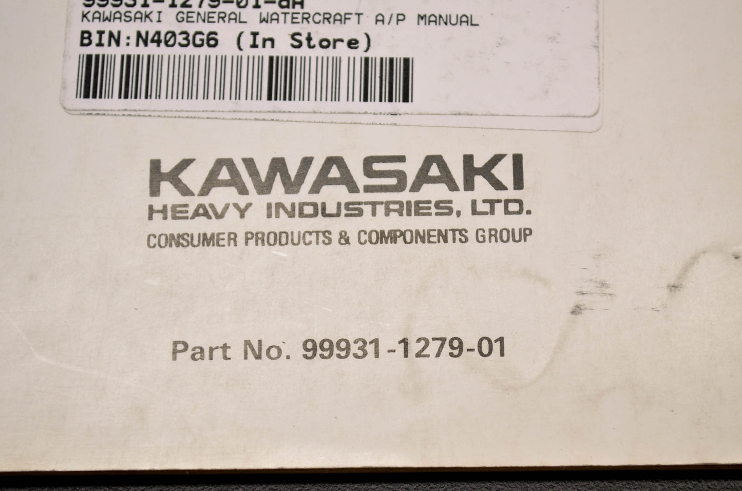 OEM Kawasaki 99931-1279-01 Assembly & Preparation Manual General J/S W/C