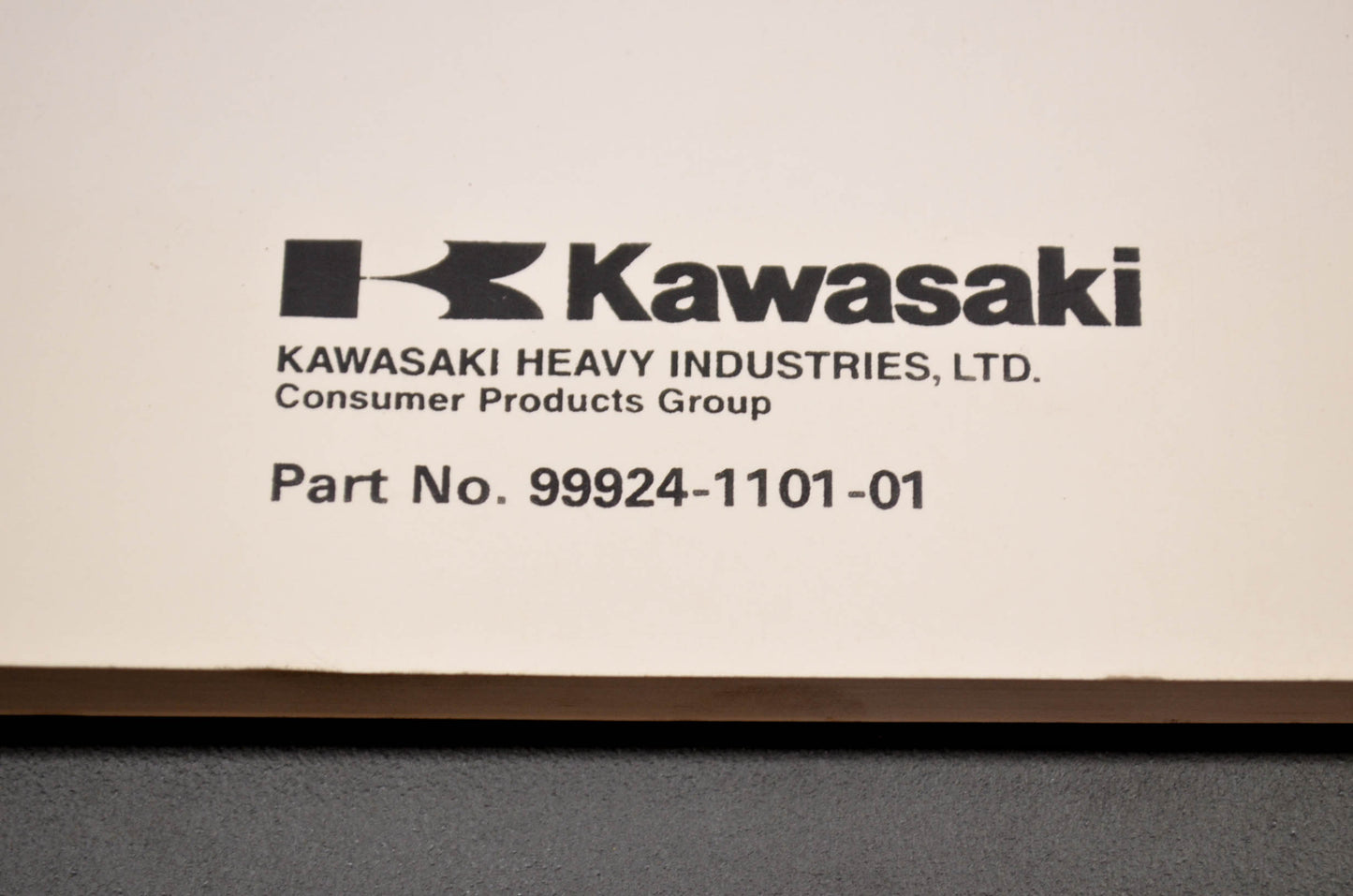 OEM Kawasaki 99924-1101-01 Service Manual KX125/250/500 NOS