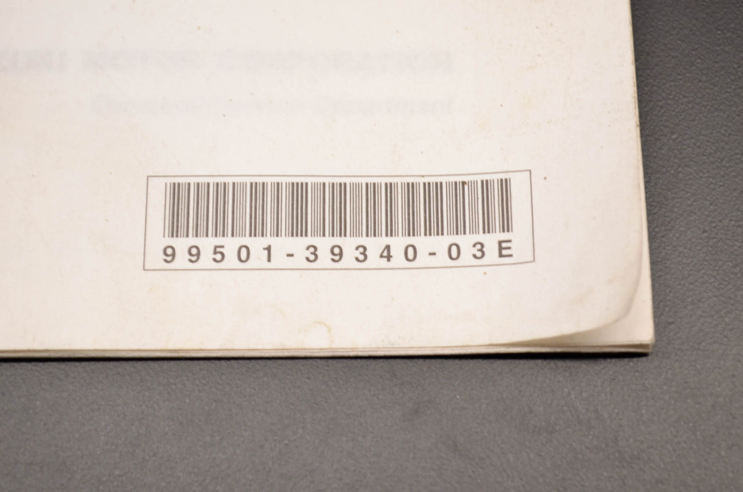 OEM Suzuki 99501-39340-03E Service Manual VL1500/C90
