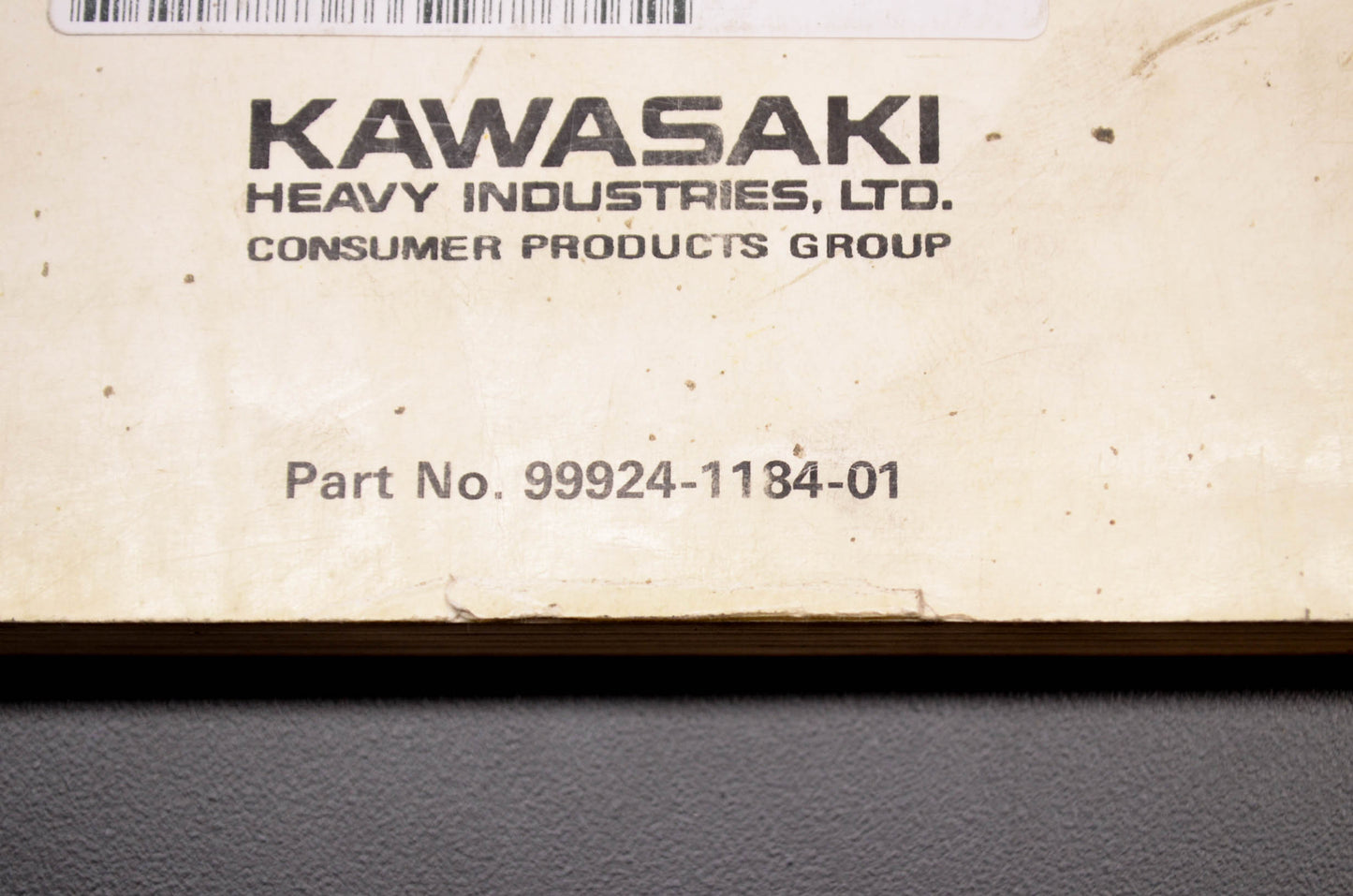 OEM Kawasaki 99924-1184-01 Service Manual ZX600F