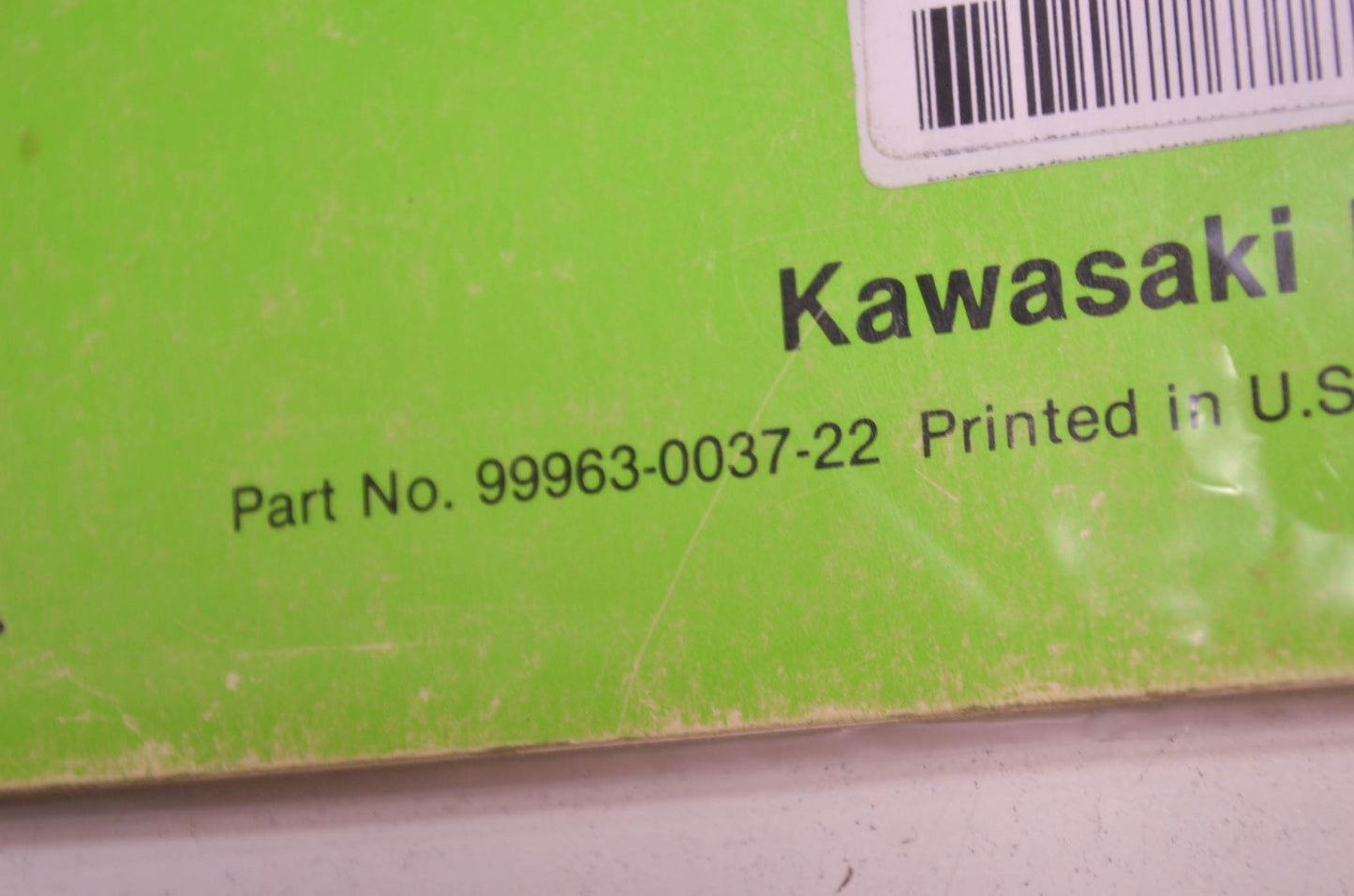 OEM Kawasaki KLT200 Service Manual Supplement