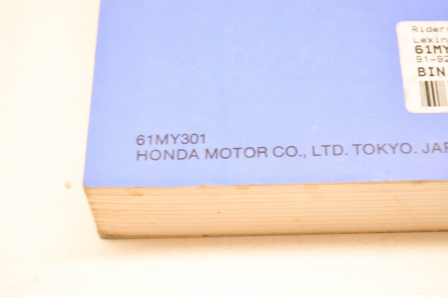OEM Honda 61MY301 ST1100/A'97 Service Manual