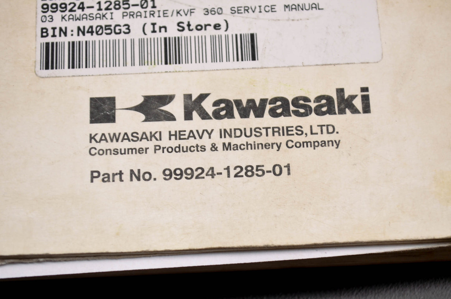 OEM Kawasaki Prairie 360 KVF Service Manual