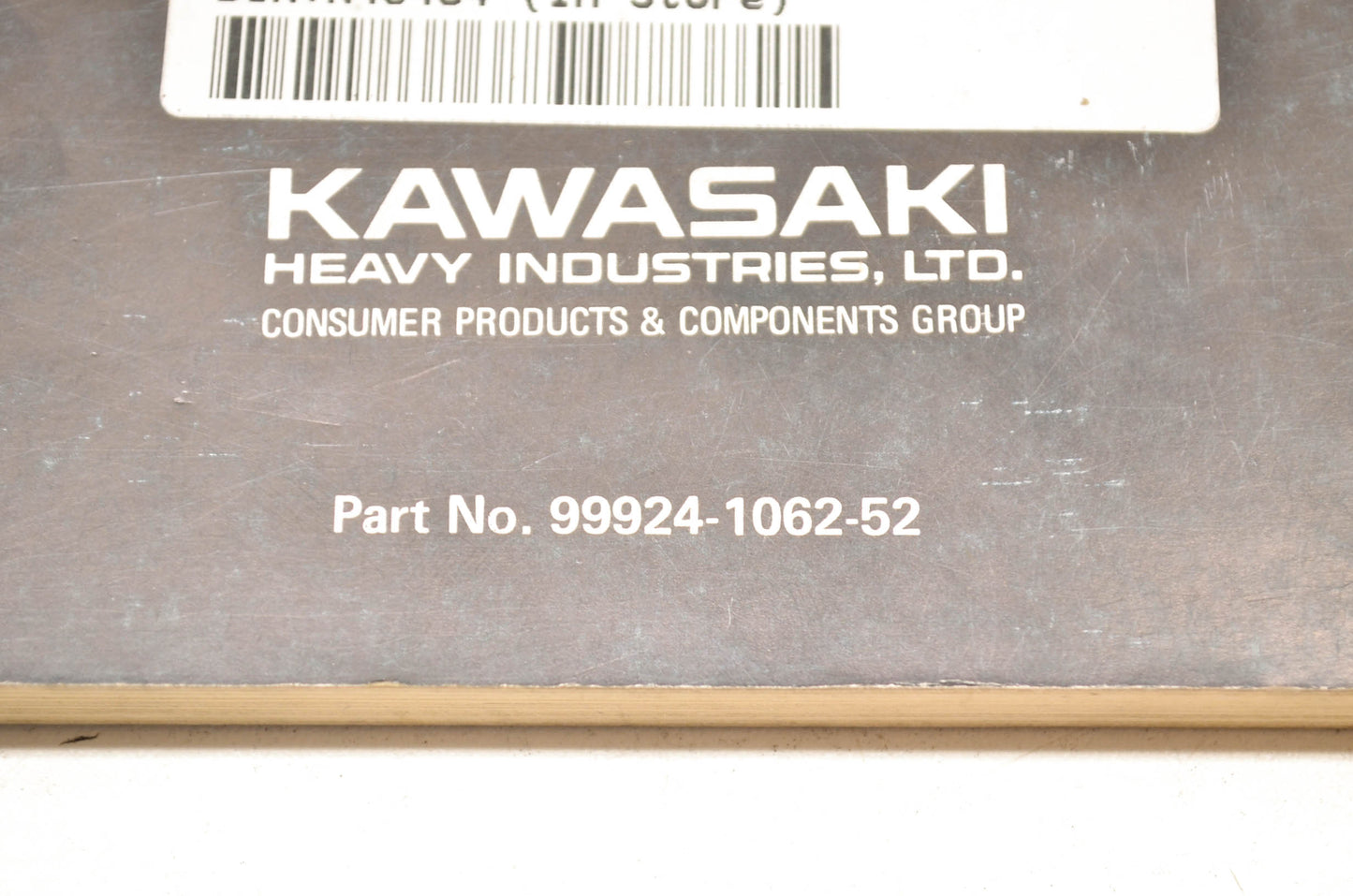 OEM Kawasaki 99924-1062-52 Service Manual Supplement ZX1000A