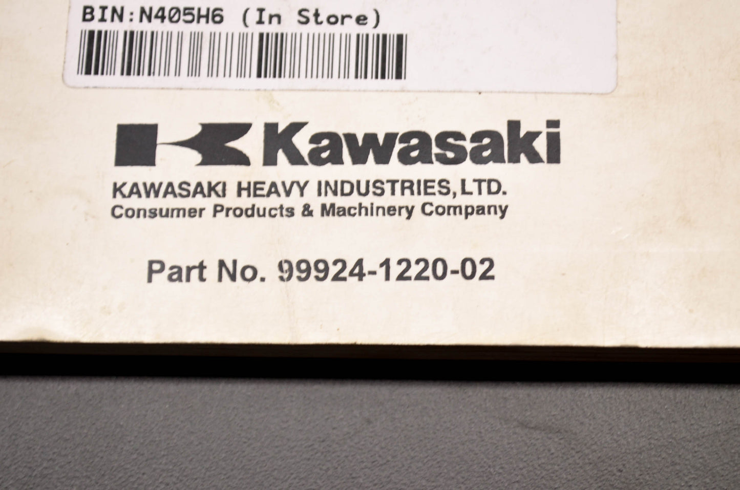 OEM Kawasaki 99924-1220-02 Service Manual JH1200-A