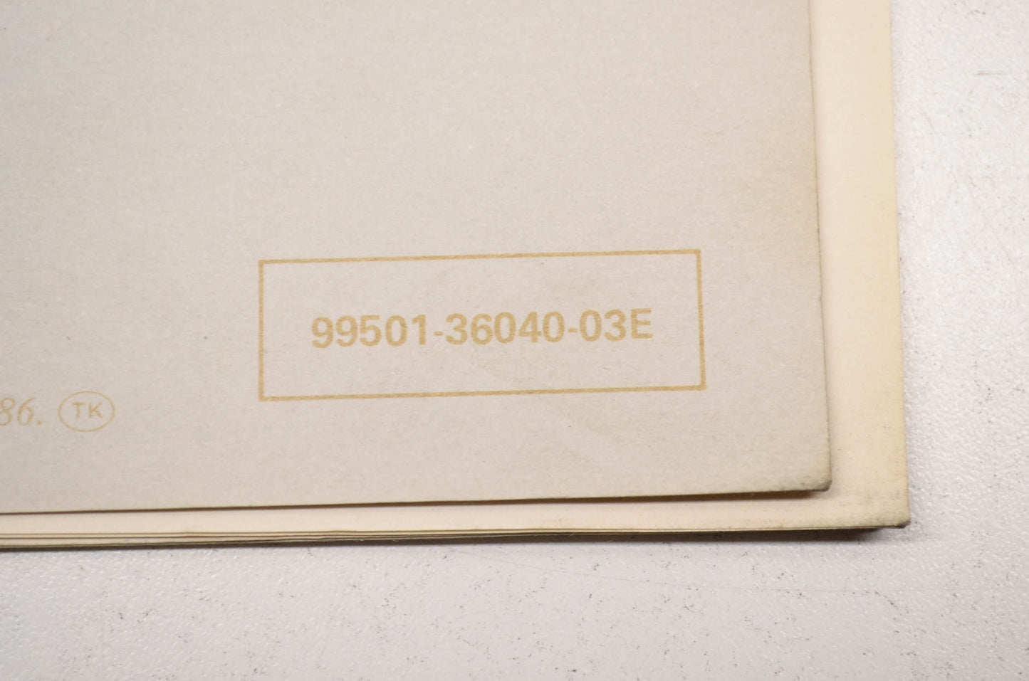 OEM Suzuki 99501-36040-03E VS700GLE Supplementary Service Manual
