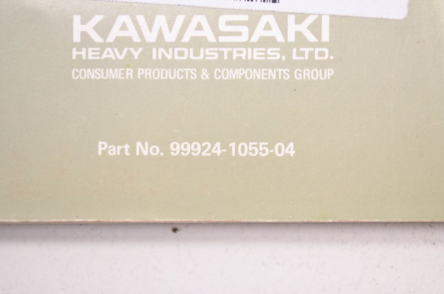 OEM Kawasaki 99924-1055-04 Service Manual ZX600-C