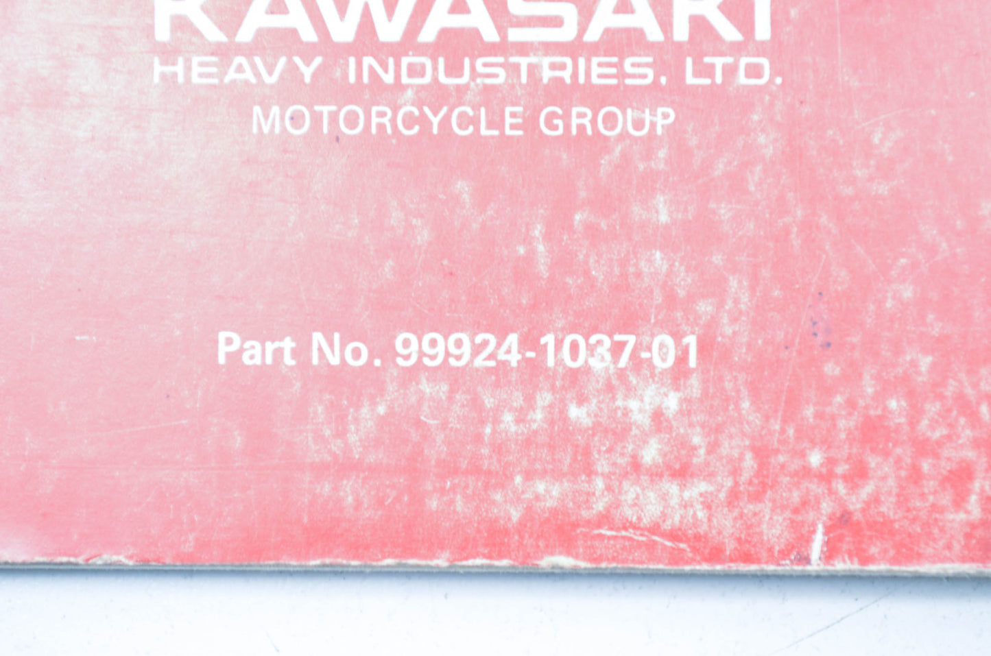 OEM Kawasaki 99924-1037-01 Service Manual Supplement ZN1300