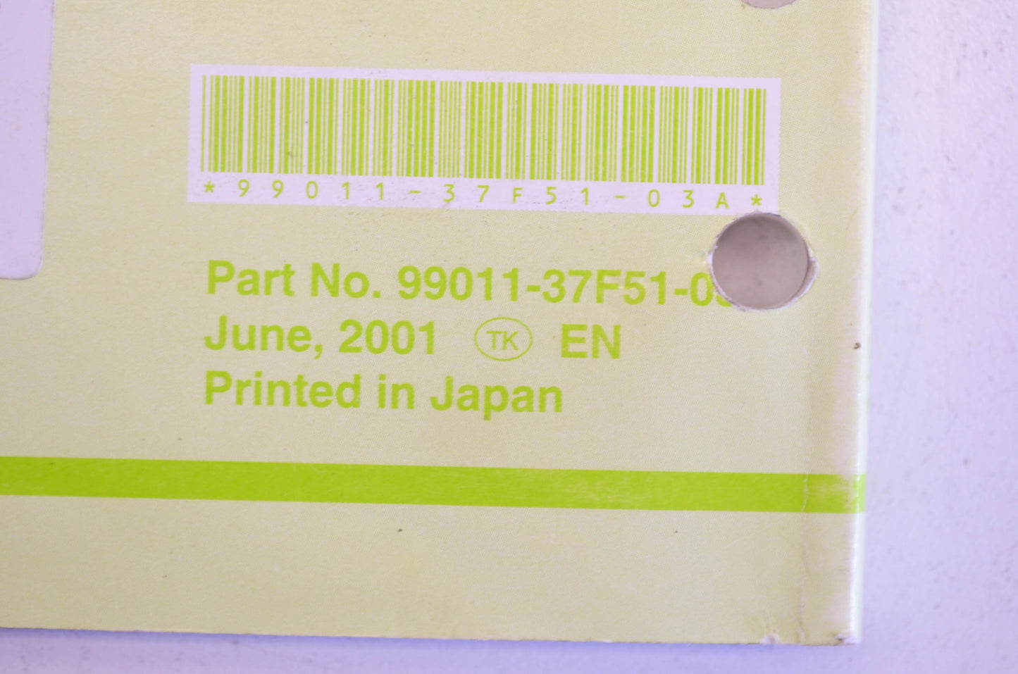 OEM Suzuki 99011-37F51-03A Owner's & Service Manual RM250K2 20