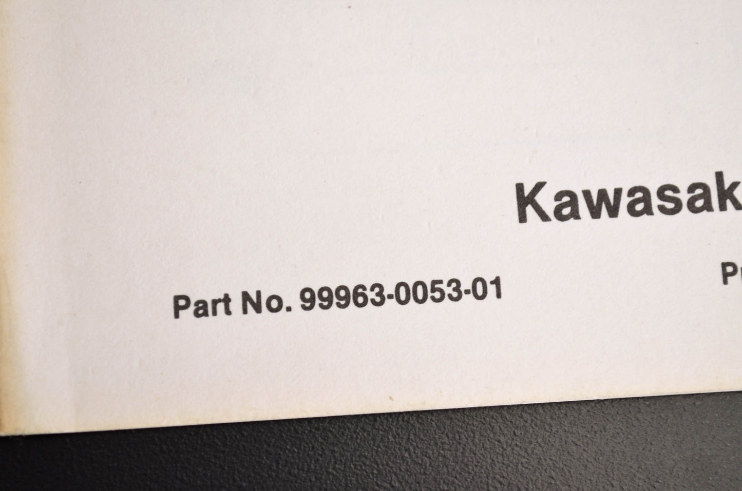 OEM Kawasaki 99963-0053-01 Owner's & Service Manual Supplement KX80-C2