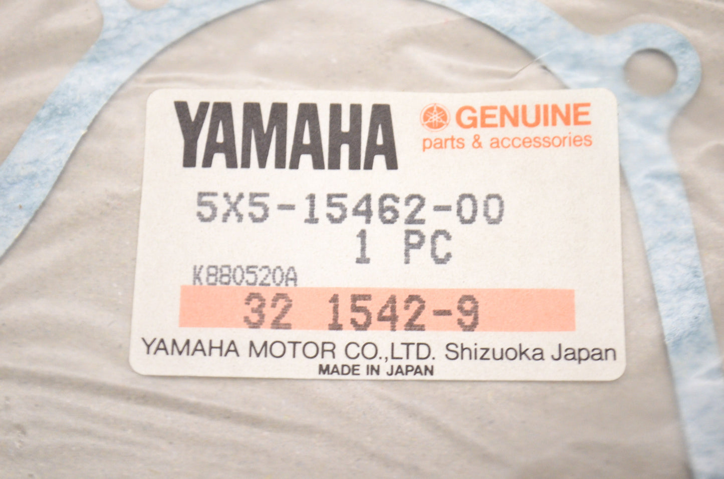 New OEM Yamaha 5X5-15462-00-00 Crankcase Cover Gasket 3 NOS