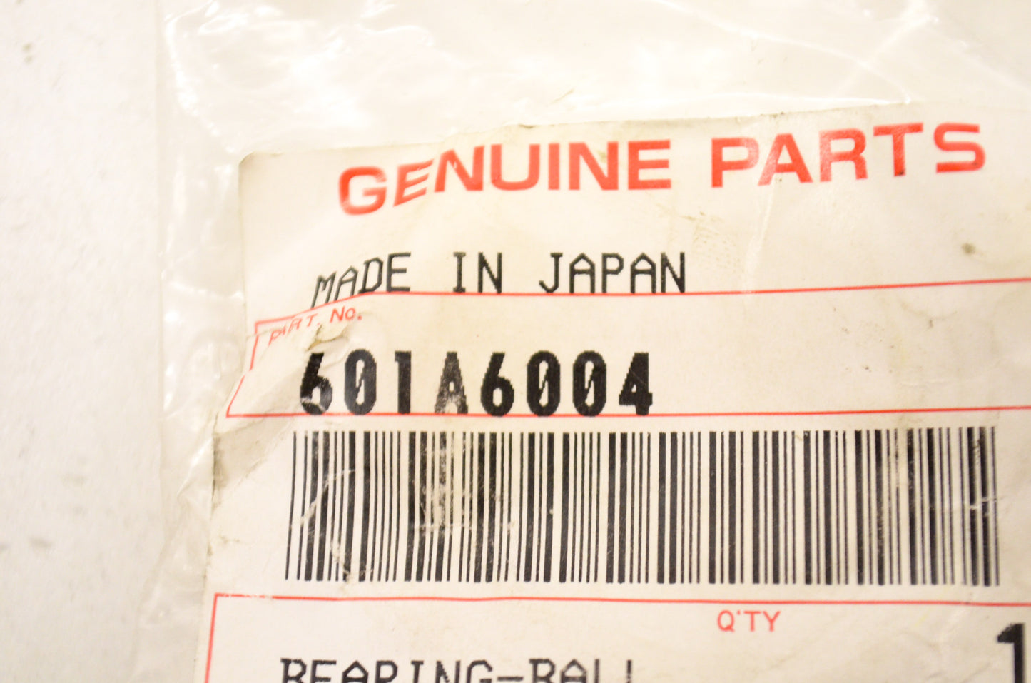 OEM Kawasaki 601A6004 Ball Bearing NOS