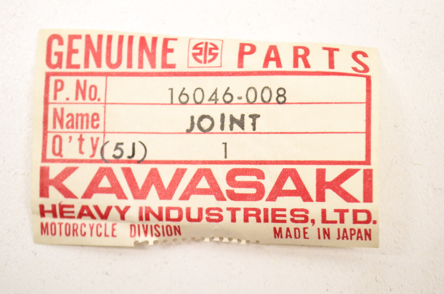 OEM Kawasaki 16046-008 Joint NOS
