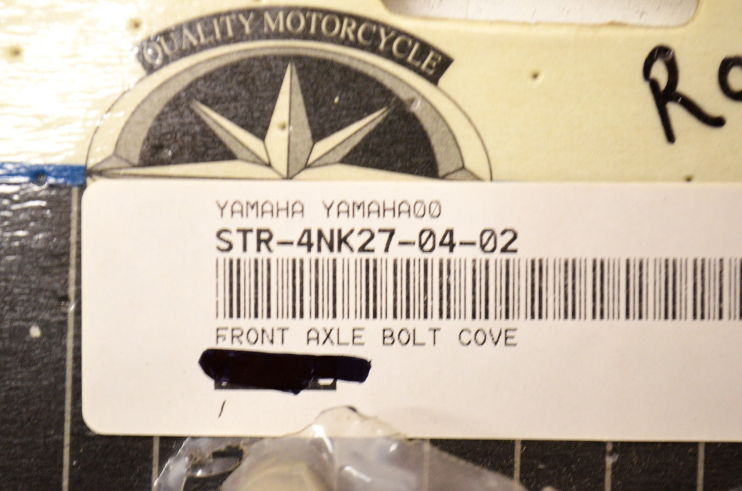 OEM Yamaha STR-4NK27-04-02 Front Axle Bolt Cover NOS