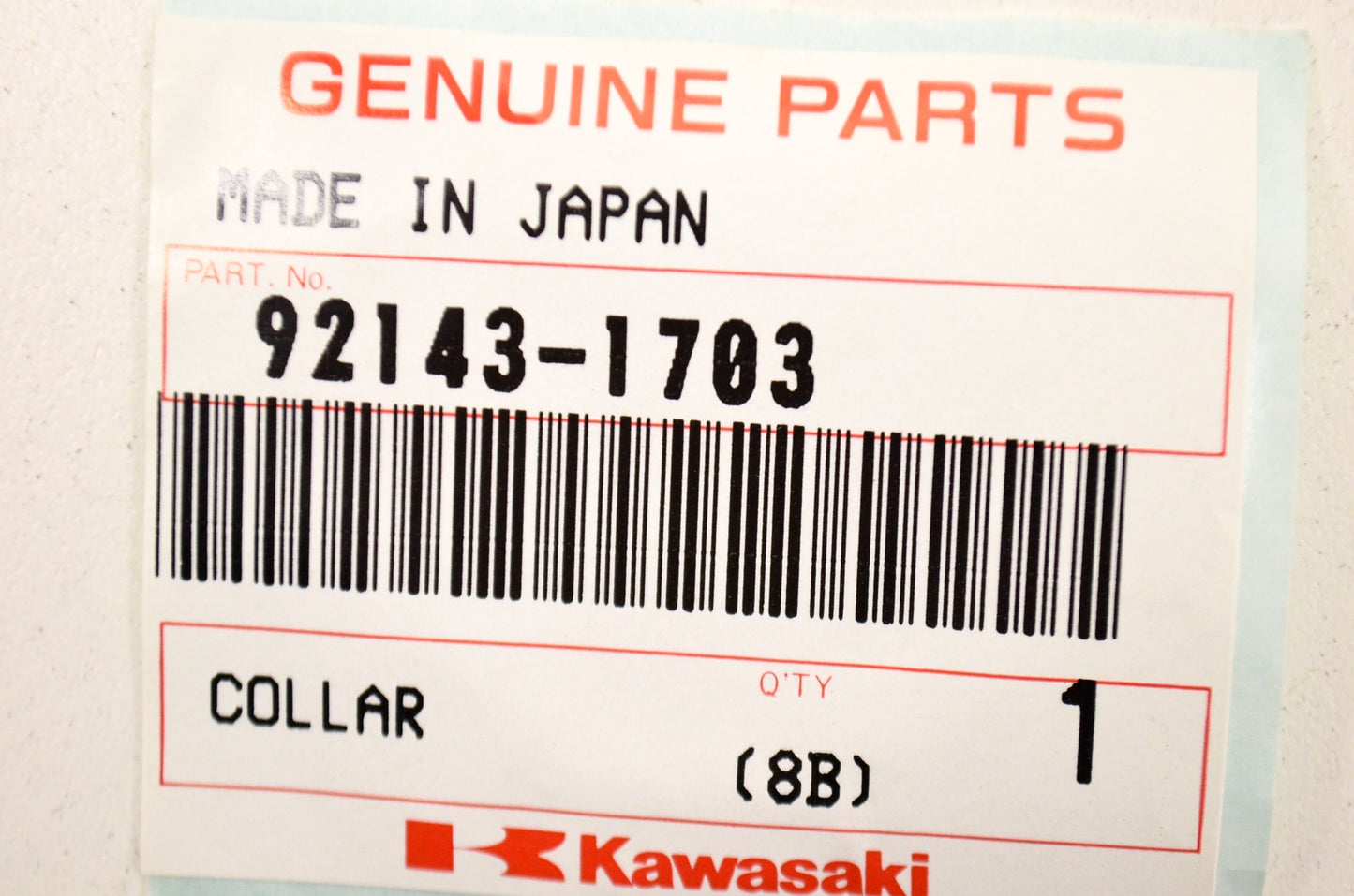 OEM Kawasaki 92143-1703 Collar