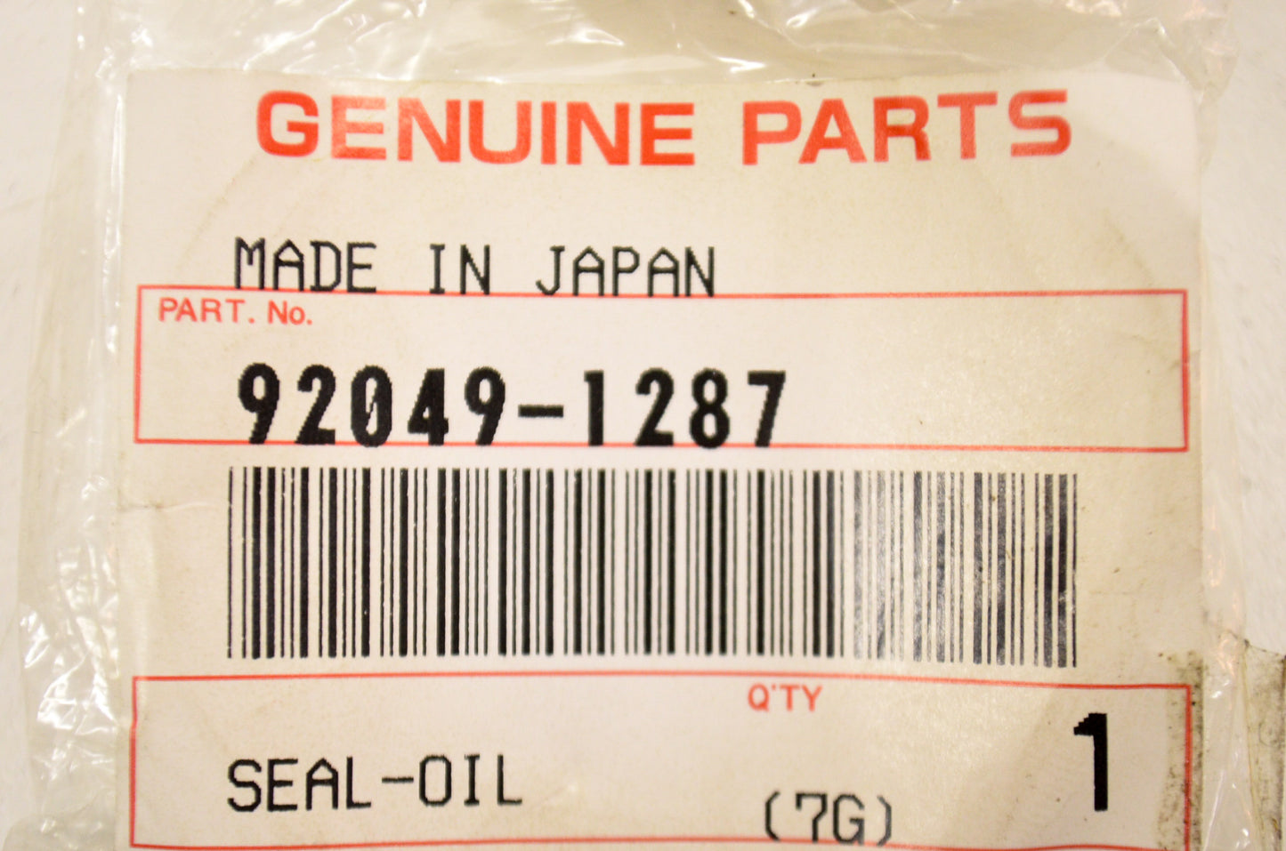 New OEM Kawasaki 92049-1287 Oil Seal NOS