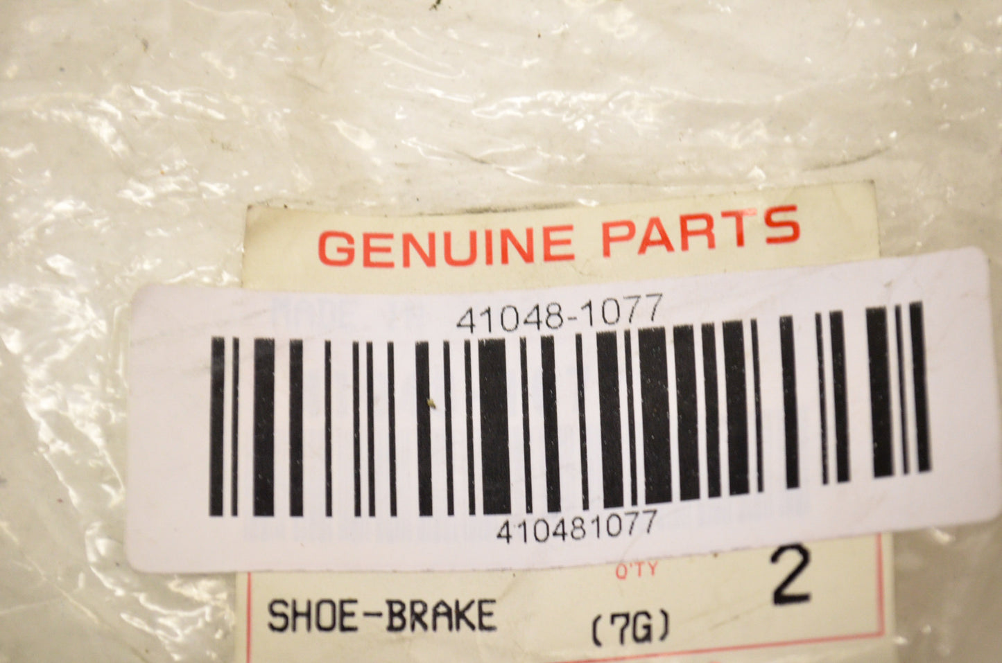 OEM Kawasaki 41048-1077 Brake Shoe NOS
