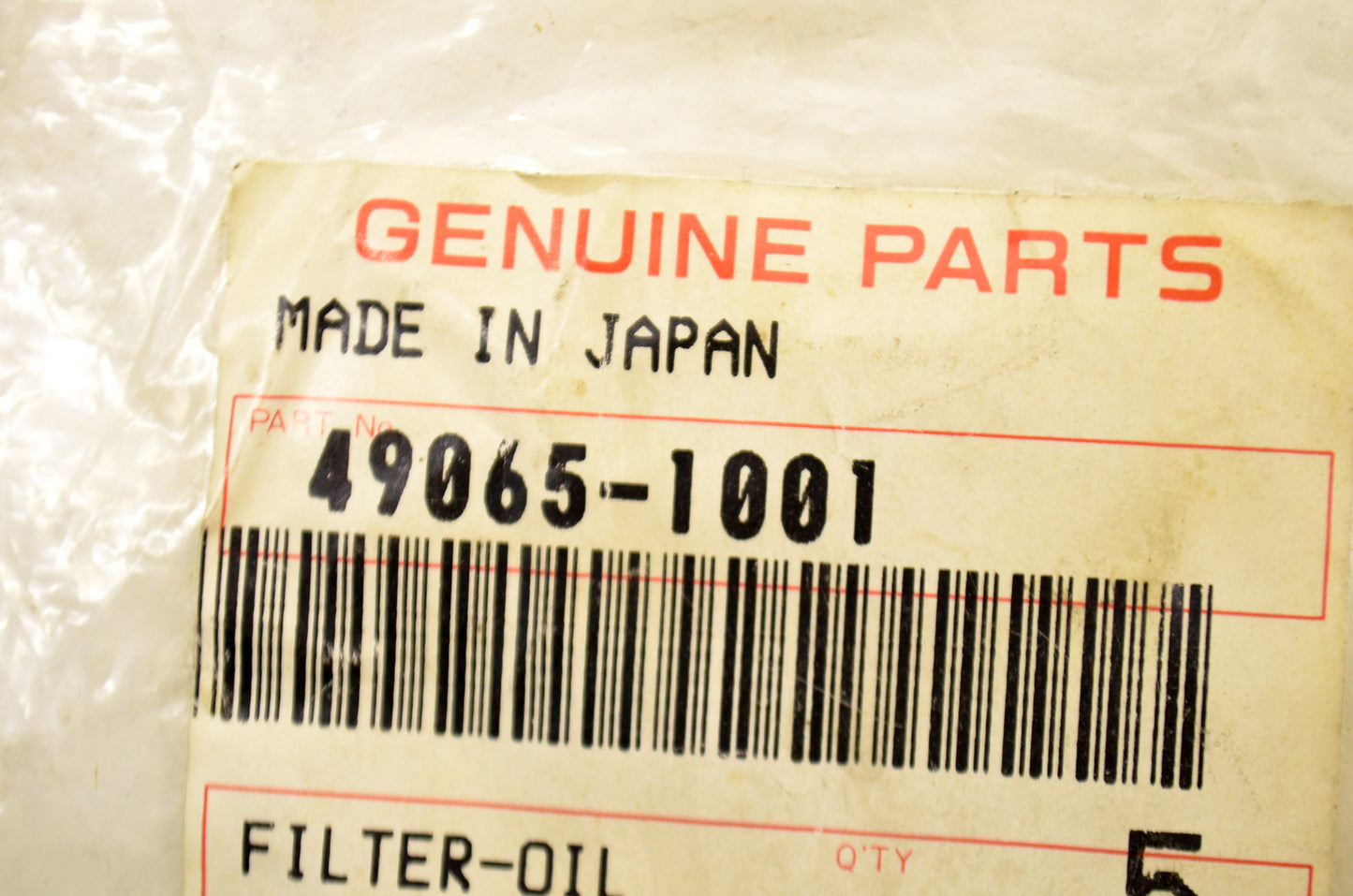 OEM Kawasaki 49065-1001 Oil Filter NOS