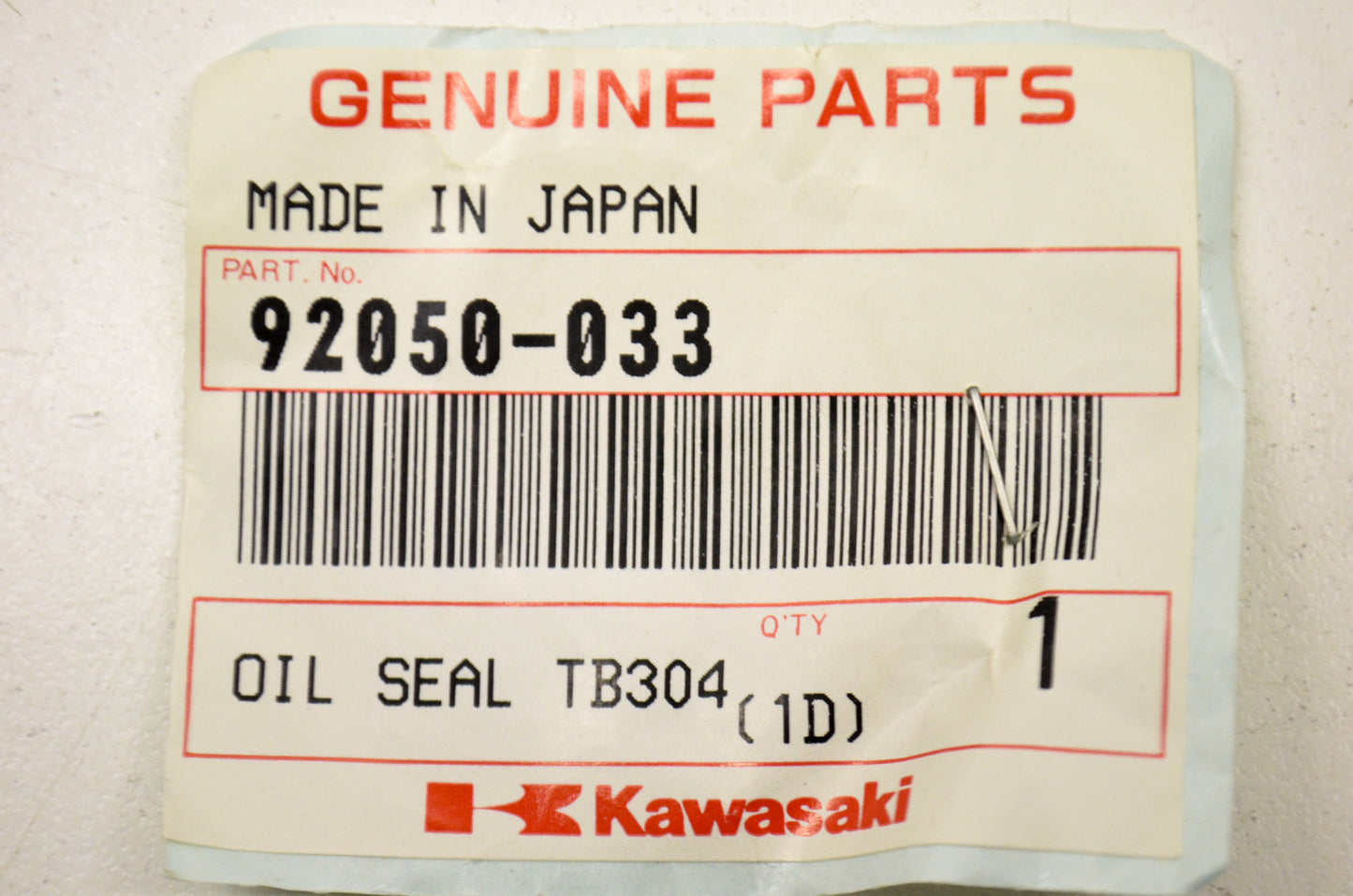 OEM Kawasaki 92050-033 Oil Seal TB3040 NOS