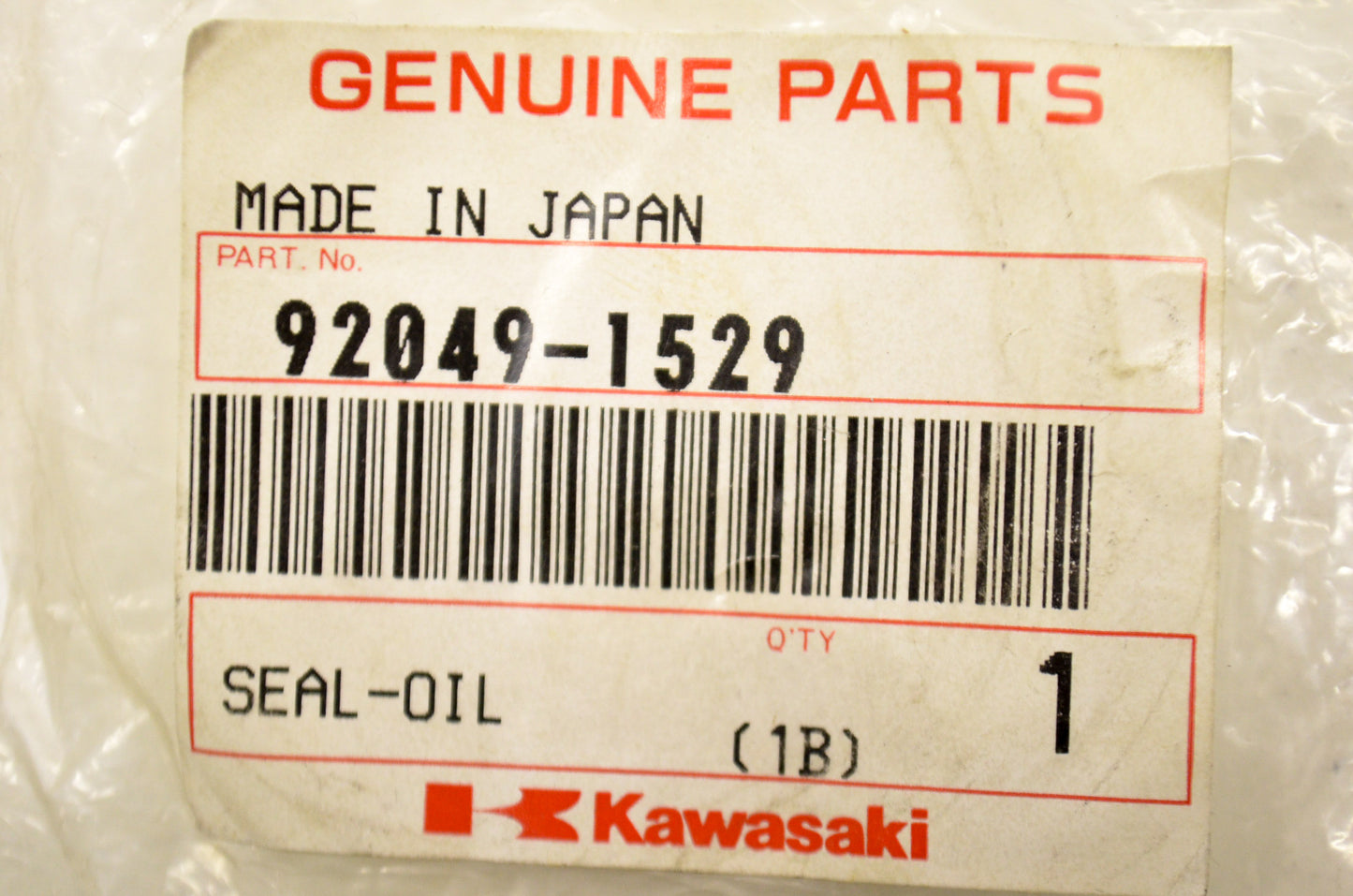 OEM Kawasaki 92049-1529 Oil Seal NOS