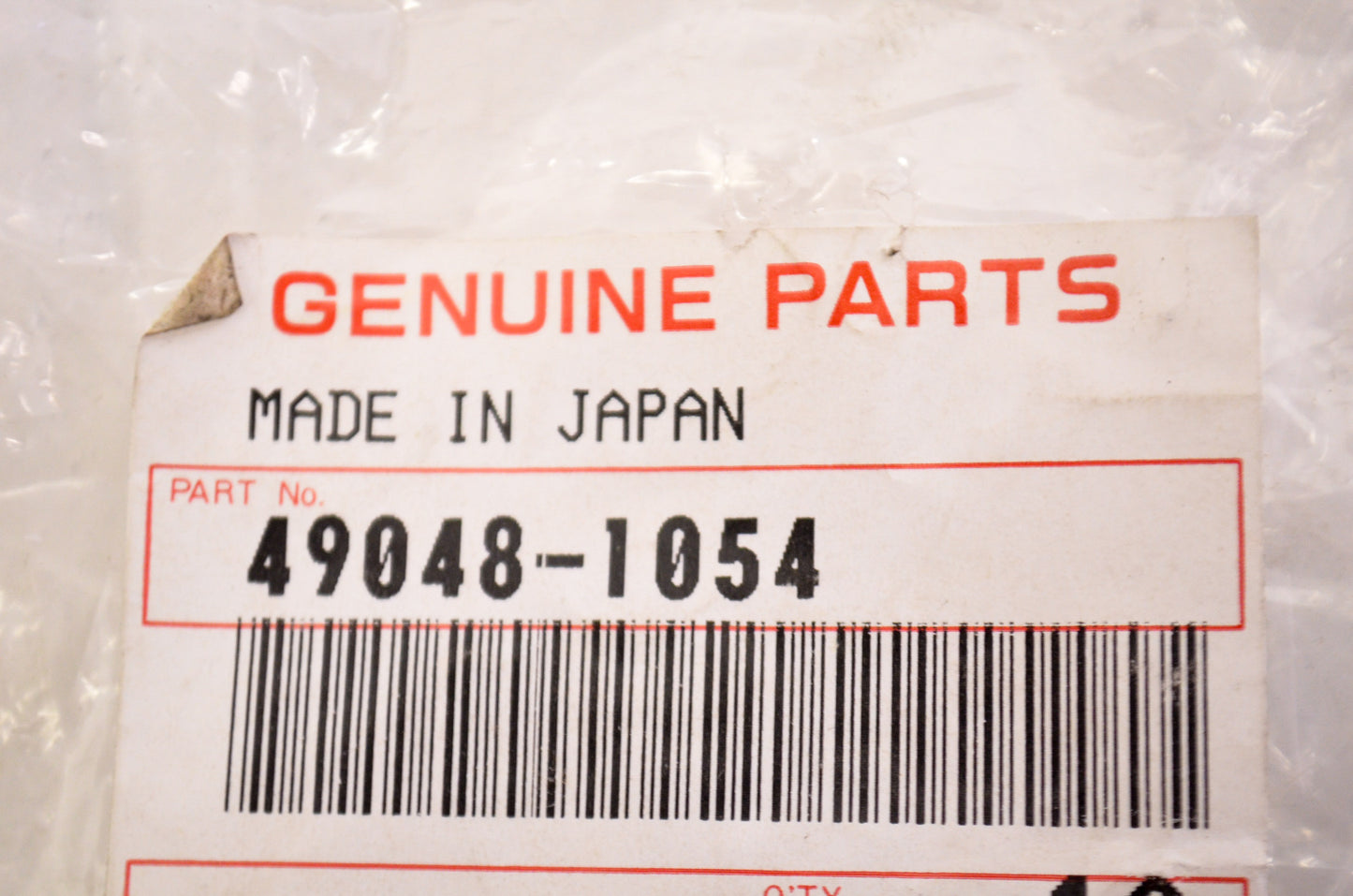 OEM Kawasaki 49048-1054 Shoe NOS
