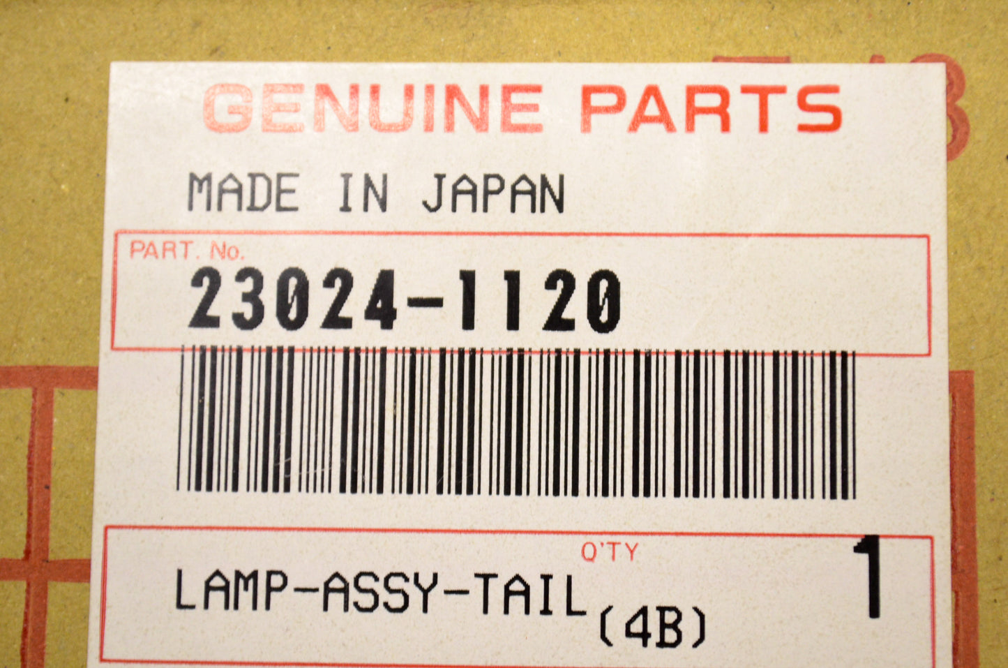 OEM Kawasaki 23024-1120 Tail Lamp Assembly NOS