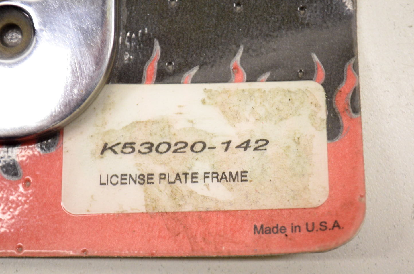 New OEM Kawasaki K53020-142 License Plate Frame NOS