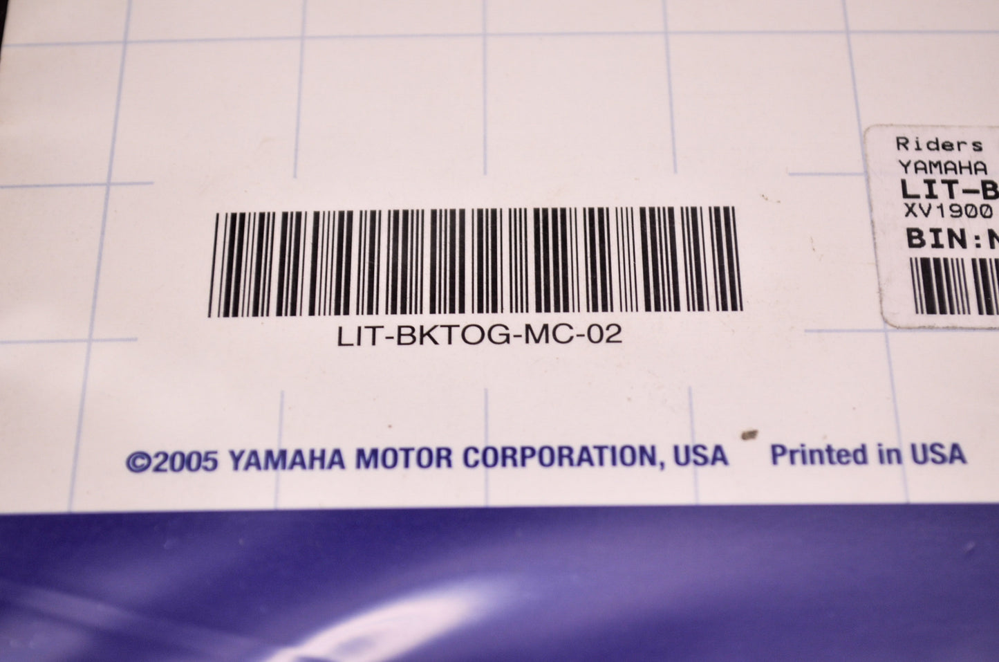 OEM Yamaha LIT-BKTOG-MC-02 XV1900 Technical Orientation Guide Manual NOS