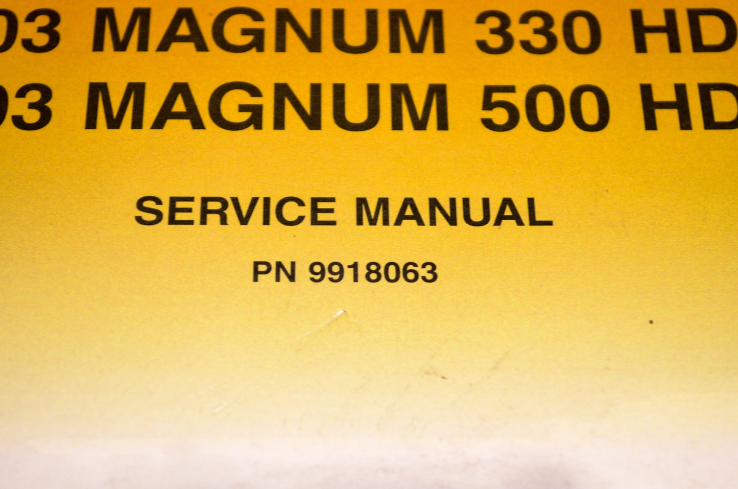 OEM Polaris 9918063 Service Manual 03 Magnum 330/500