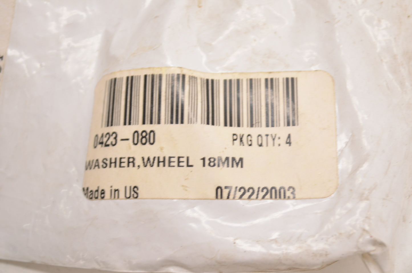 OEM Arctic Cat 0423-080 Wheel Washer 18mm NOS