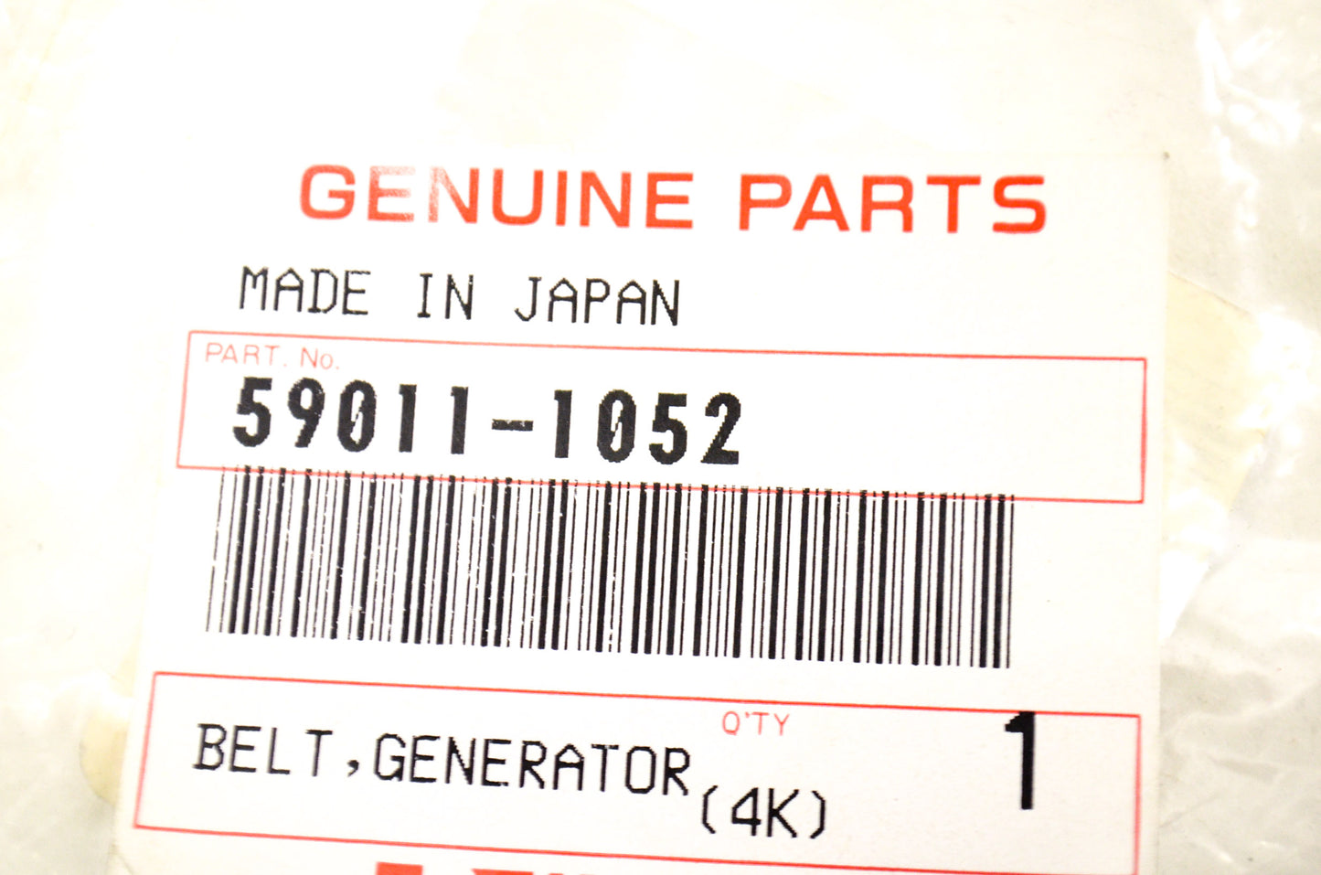 OEM Kawasaki 59011-1052 Generator Belt NOS