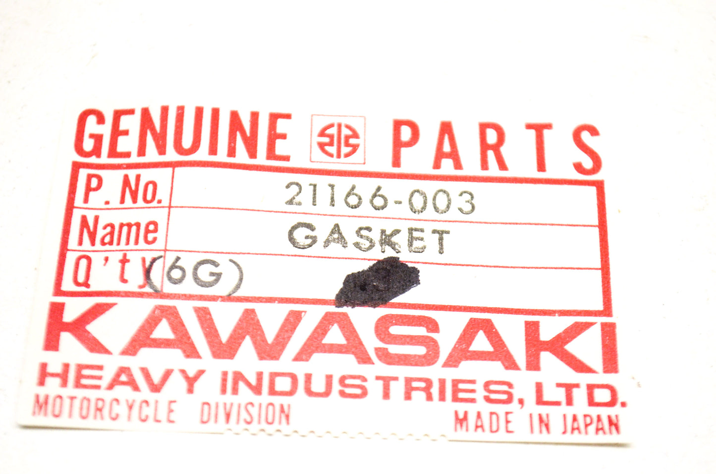 OEM Kawasaki 21166-003 Starter Cover Gasket NOS
