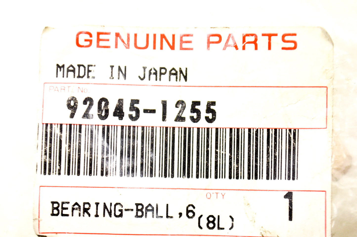 OEM Kawasaki 92045-1255 Ball Bearing 63/22 NOS
